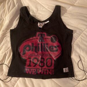 Sexy Cooperstown Collection Phillies 1980 Tank Top